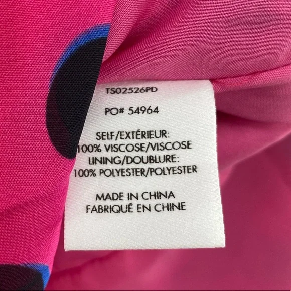 10 Crosby Derek Lam NWT Taula One Shoulder Ruffle Hem Dress Pink Polka Dots New - Picture 10 of 11